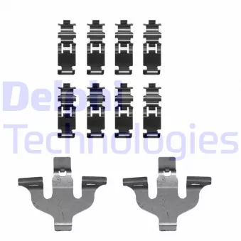 Kit d'accessoires, plaquette de frein à disque DELPHI LX0724
