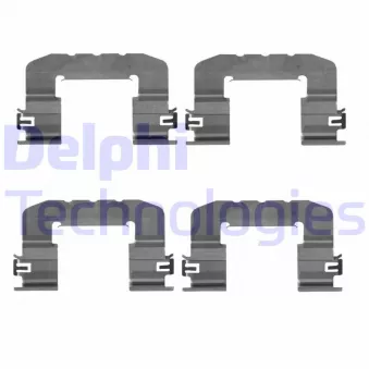 Kit d'accessoires, plaquette de frein à disque DELPHI LX0725