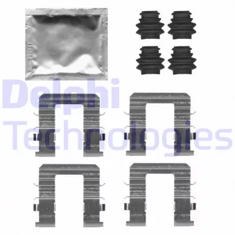Kit d'accessoires, plaquette de frein à disque DELPHI LX0728