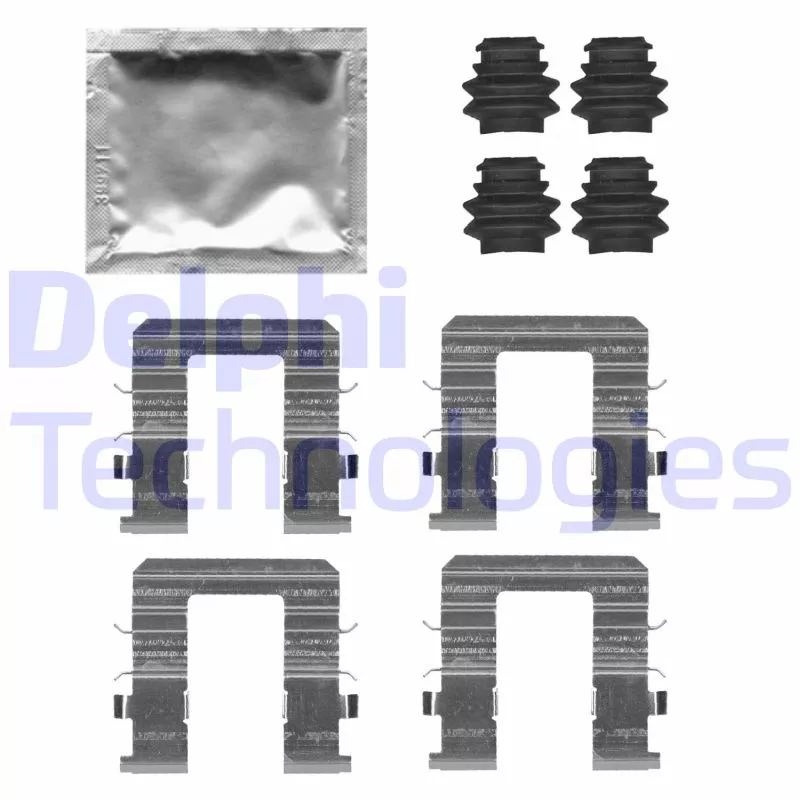 Kit d'accessoires, plaquette de frein à disque DELPHI LX0728