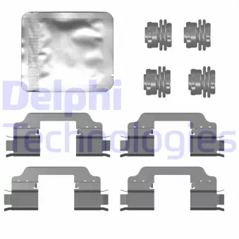 Kit d'accessoires, plaquette de frein à disque DELPHI LX0759