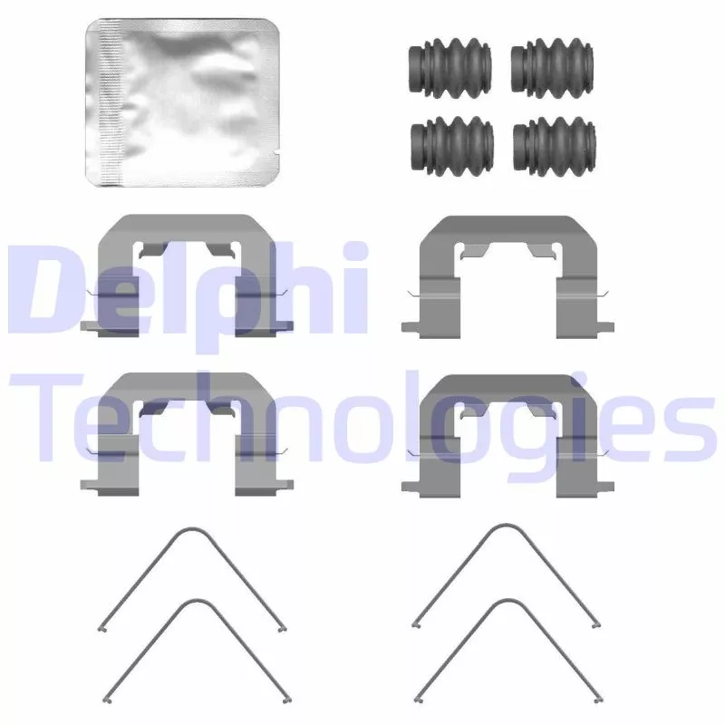 Kit d'accessoires, plaquette de frein à disque DELPHI LX0771