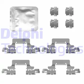 Kit d'accessoires, plaquette de frein à disque DELPHI LX0777