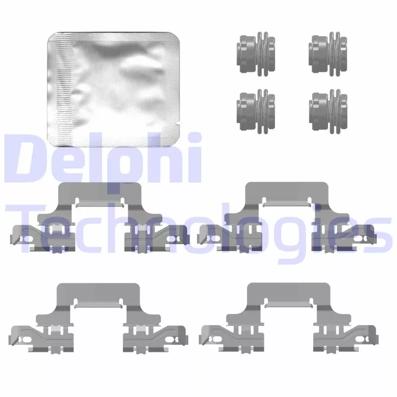 Kit d'accessoires, plaquette de frein à disque DELPHI LX0777