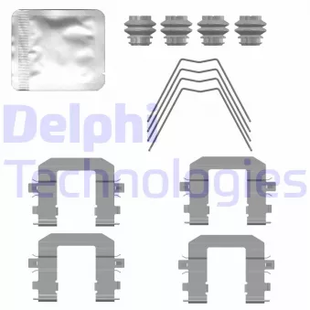 Kit d'accessoires, plaquette de frein à disque DELPHI LX0779