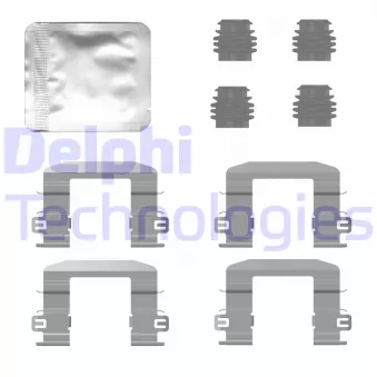 Kit d'accessoires, plaquette de frein à disque DELPHI LX0780
