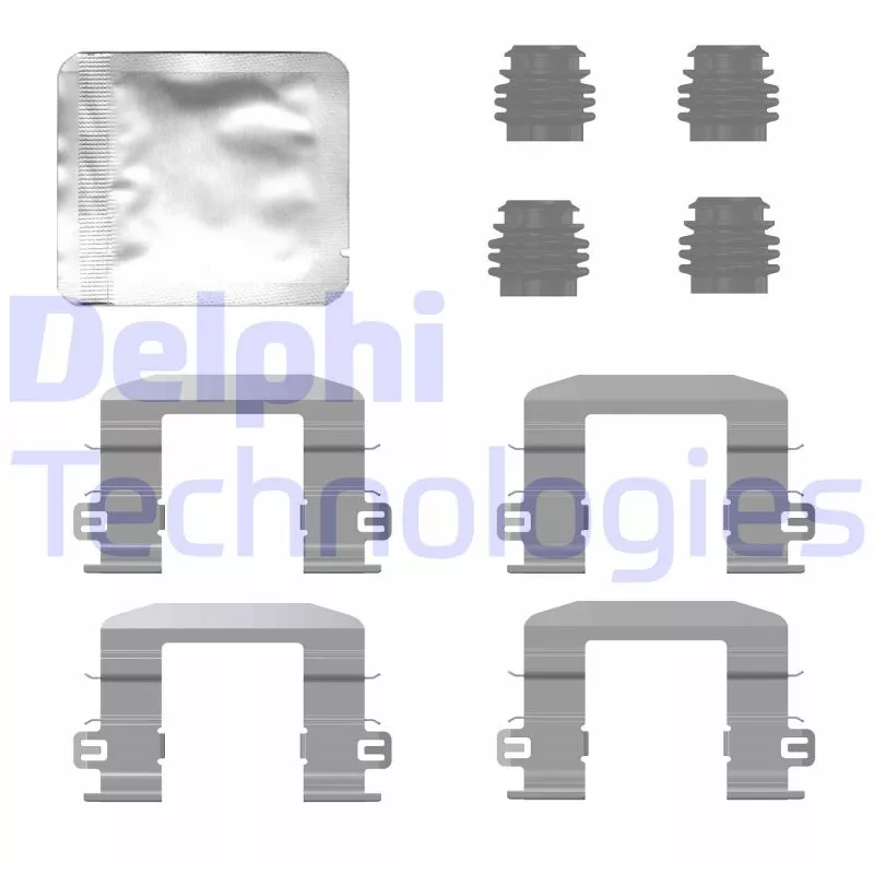 Kit d'accessoires, plaquette de frein à disque DELPHI LX0780