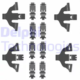 Kit d'accessoires, plaquette de frein à disque DELPHI LX0781