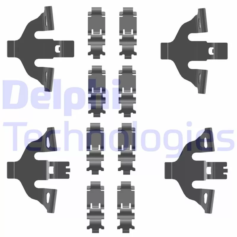 Kit d'accessoires, plaquette de frein à disque DELPHI LX0781