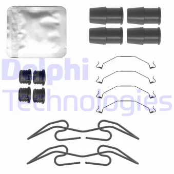 Kit d'accessoires, plaquette de frein à disque DELPHI LX0783