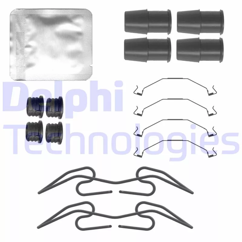 Kit d'accessoires, plaquette de frein à disque DELPHI LX0783