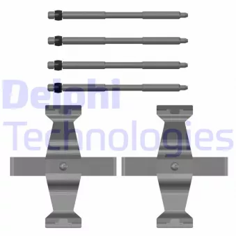 Kit d'accessoires, plaquette de frein à disque DELPHI LX0785