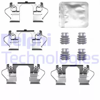 Kit d'accessoires, plaquette de frein à disque DELPHI LX0786