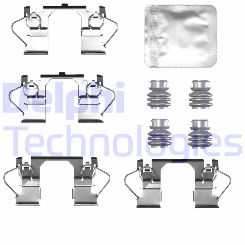 Kit d'accessoires, plaquette de frein à disque DELPHI LX0786