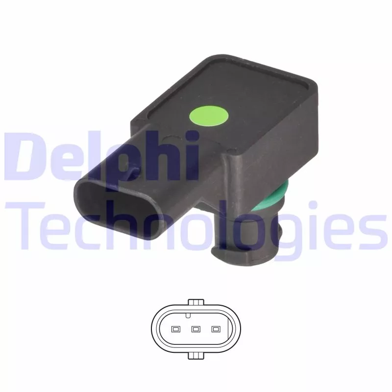 Capteur, pression du tuyau d'admission DELPHI PS20062-12B1