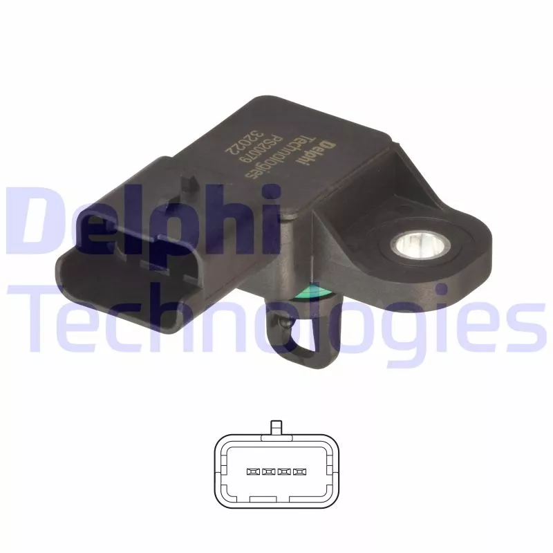 Capteur, pression du tuyau d'admission DELPHI PS20079-12B1