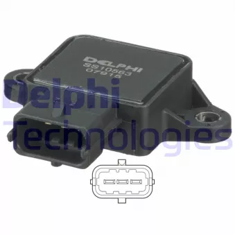 Capteur, position du papillon DELPHI SS10563-12B1