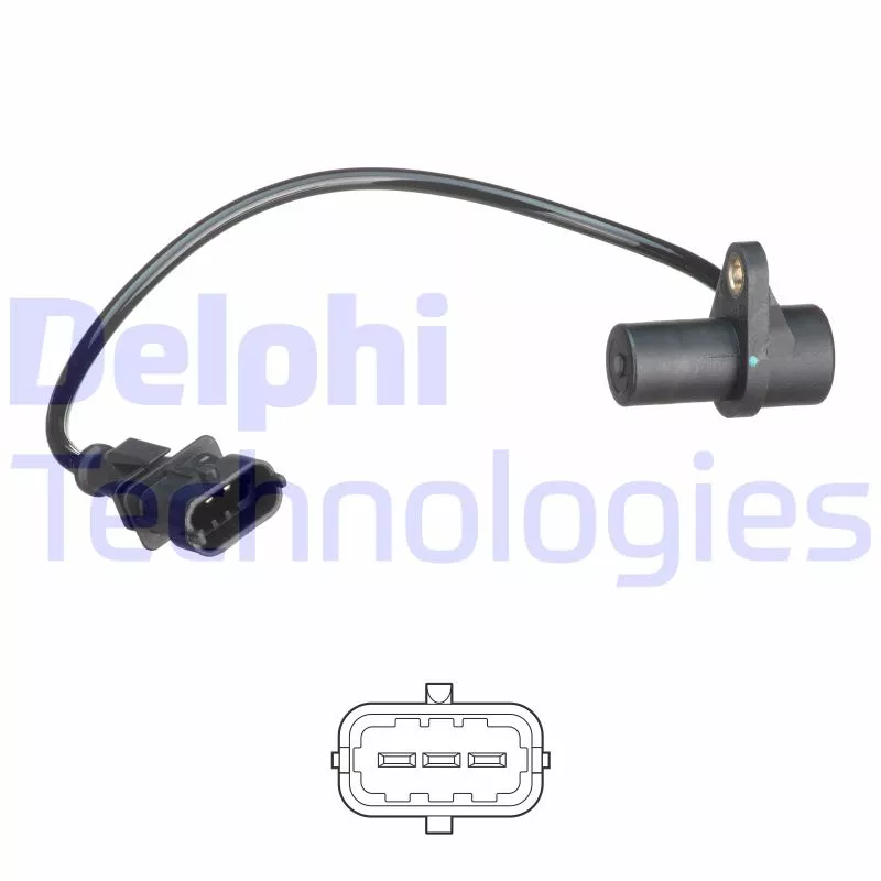 Capteur d'angle, vilebrequin DELPHI SS11491