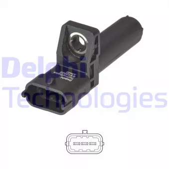 Capteur d'angle, vilebrequin DELPHI SS12020-12B1