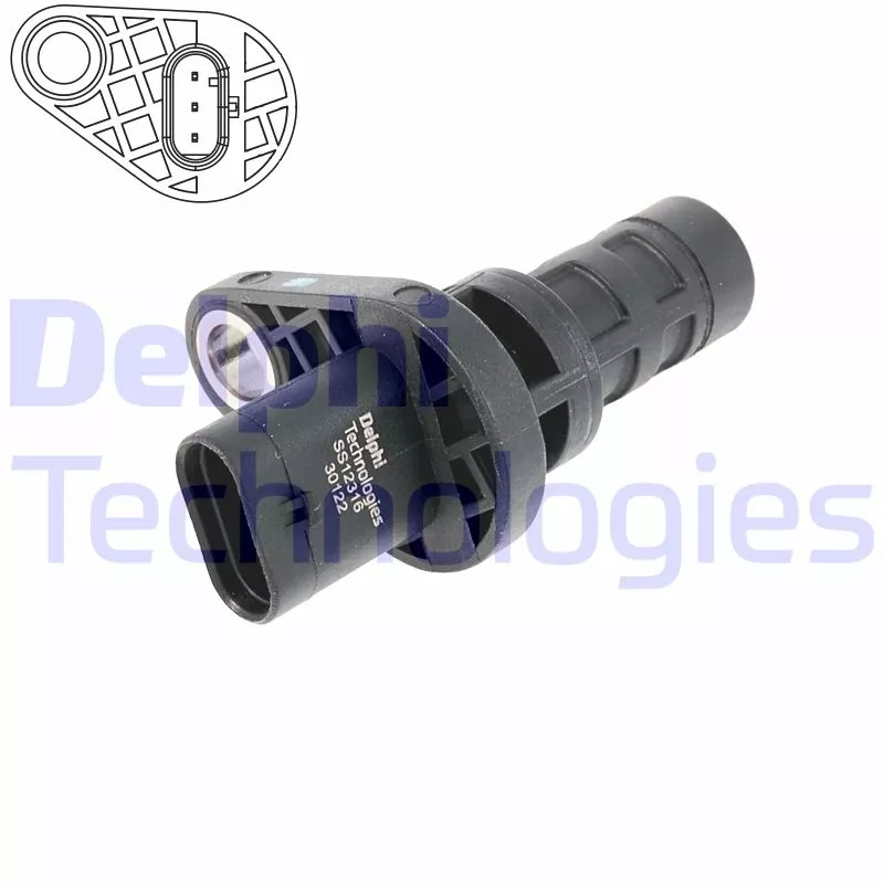 Capteur d'angle, vilebrequin DELPHI SS12316-12B1