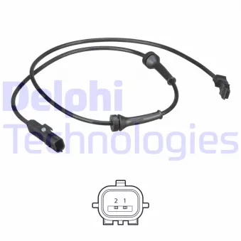 Capteur, vitesse de roue DELPHI SS20573