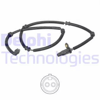 Capteur, vitesse de roue DELPHI SS20575