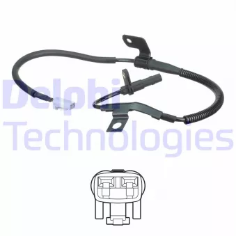 Capteur, vitesse de roue DELPHI