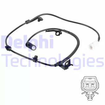 Capteur, vitesse de roue DELPHI SS20807