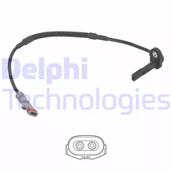 Capteur, vitesse de roue DELPHI SS21252-12B1