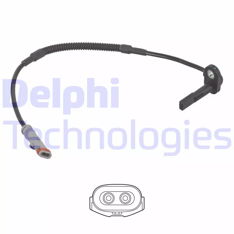 Capteur, vitesse de roue DELPHI SS21252-12B1