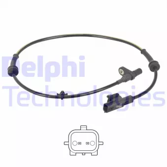 Capteur, vitesse de roue DELPHI