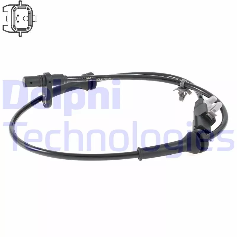 Capteur, vitesse de roue DELPHI SS21277-12B1
