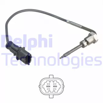 Capteur, température des gaz DELPHI