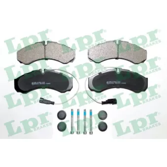 Jeu de 4 plaquettes de frein arrière LPR 05P1515K