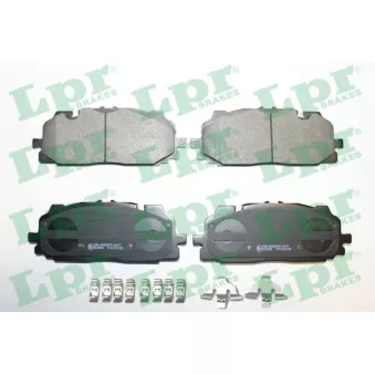 Jeu de 4 plaquettes de frein avant LPR