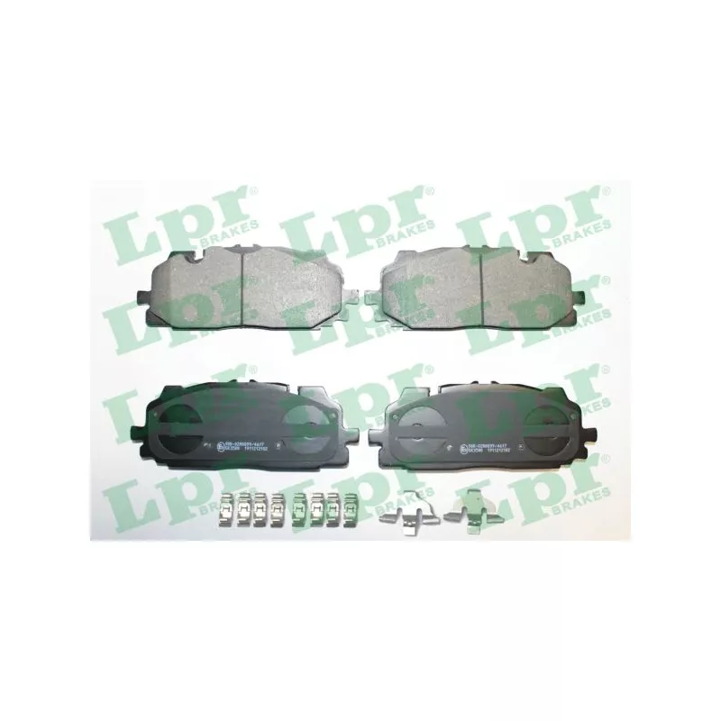 Jeu de 4 plaquettes de frein avant LPR 05P2102K