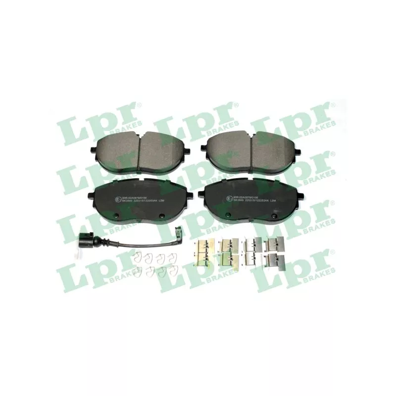 Jeu de 4 plaquettes de frein avant LPR 05P2253AK