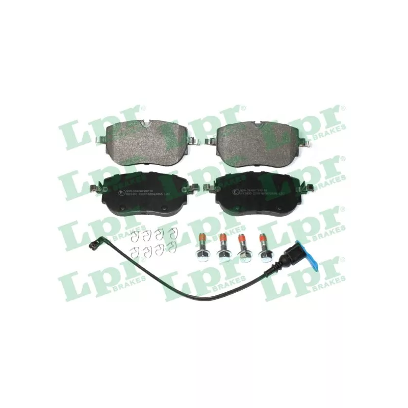 Jeu de 4 plaquettes de frein avant LPR 05P2260A