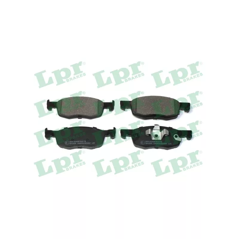 Jeu de 4 plaquettes de frein avant LPR 05P2262