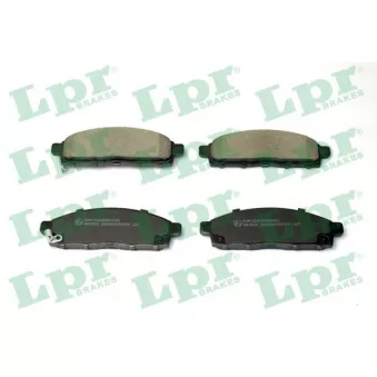 Jeu de 4 plaquettes de frein avant LPR 05P2284