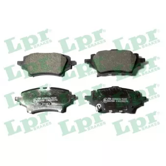 Jeu de 4 plaquettes de frein arrière LPR