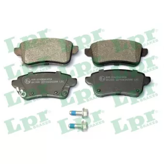 Jeu de 4 plaquettes de frein arrière LPR