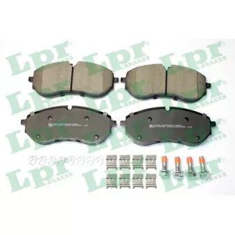 Jeu de 4 plaquettes de frein avant LPR