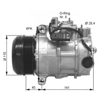 Compresseur, climatisation NRF 32676G