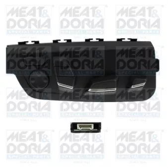 Bouton, ajustage du dossier avant droit MEAT & DORIA 206224