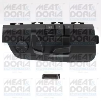 Bouton, ajustage du dossier avant droit MEAT & DORIA 206232