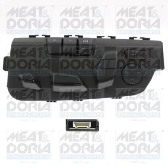 Bouton, ajustage du dossier avant gauche MEAT & DORIA 206233