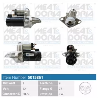 Démarreur MEAT & DORIA 5015861