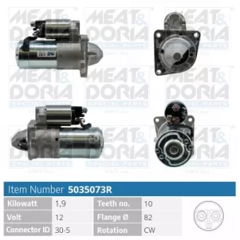 Démarreur MEAT & DORIA 5035073R