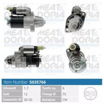 Démarreur MEAT & DORIA 5035766